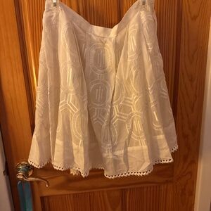 Max azria white skirt